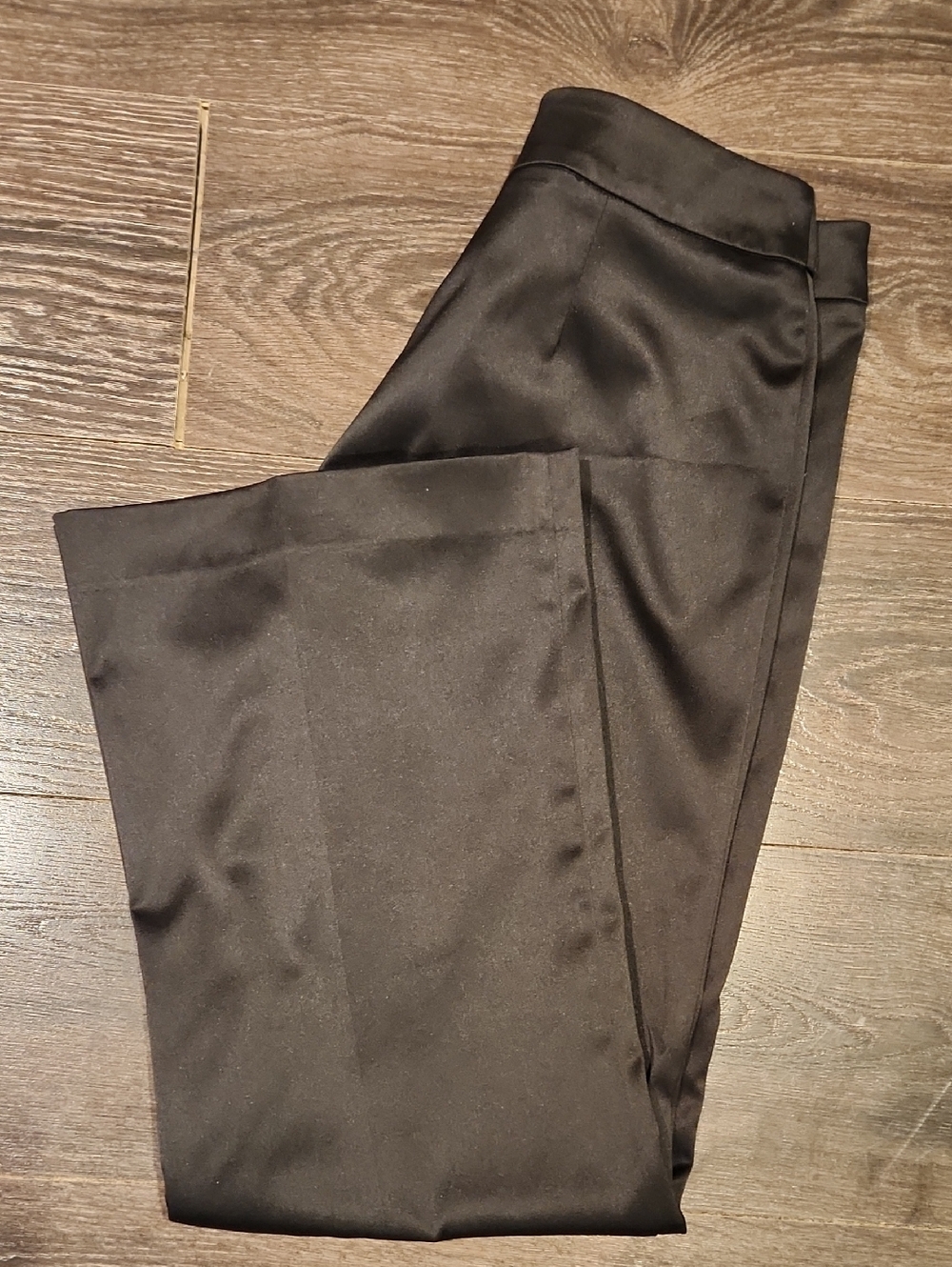 ❤️ JS BOUTIQUE SATIN WIDE LEG PANTS / TROUSERS, BLACK, 6P (28 PETITE) - Picture 8 of 8